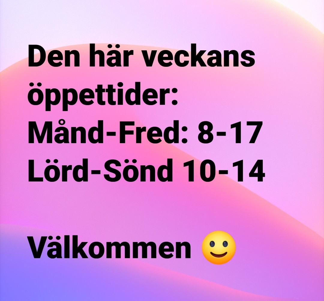 Öppettider v 51